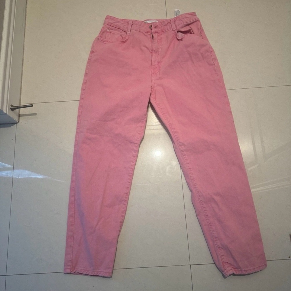 Zara Pink Boyfriend Jeans